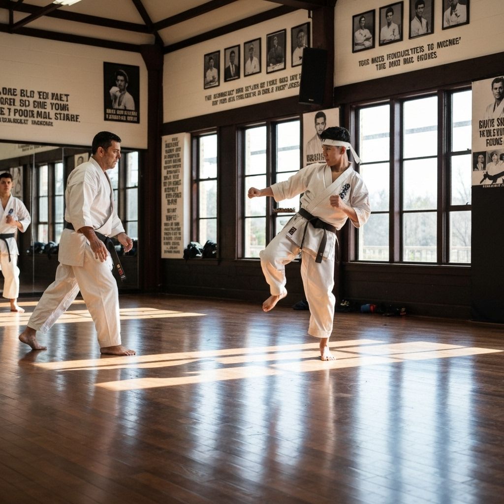 空手の稽古風景